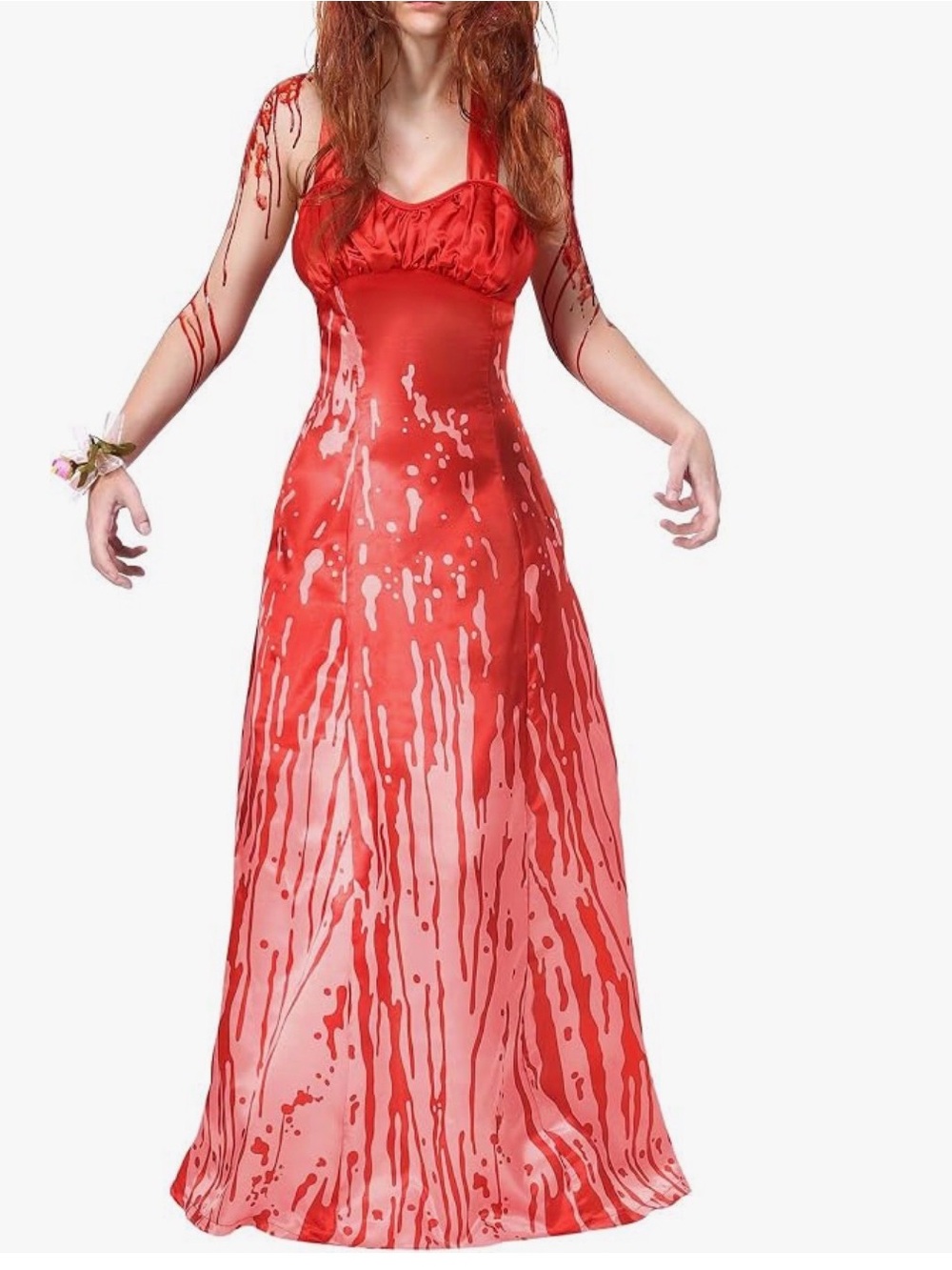 Carrie Prom Cosplay Halloween Costume Dress, Size L - Picture 1 of 8